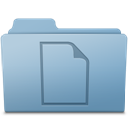 Documents Folder Blue icon